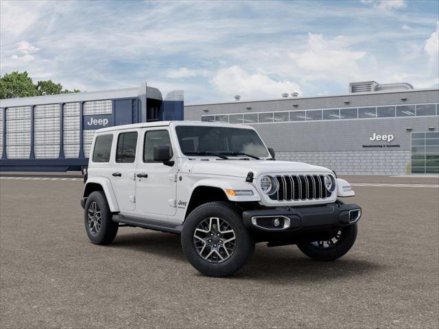 New 2026 Bright White Clear-Coat Exterior Paint Jeep 4-Door Sahara 4x4 image 15