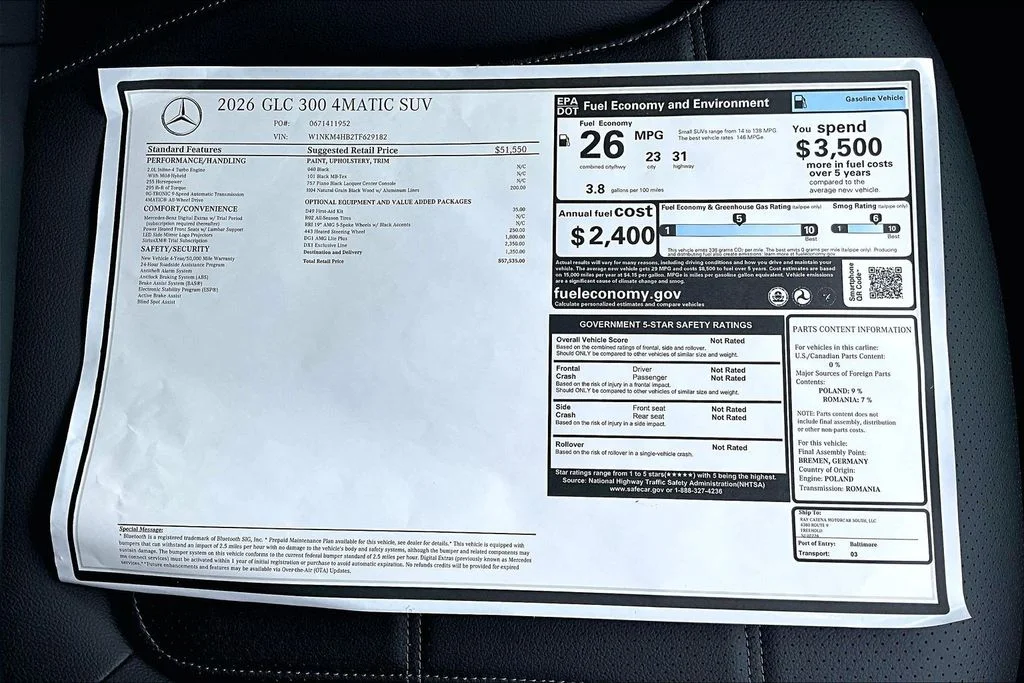 New 2026 Black Mercedes-Benz GLC 300 image 13