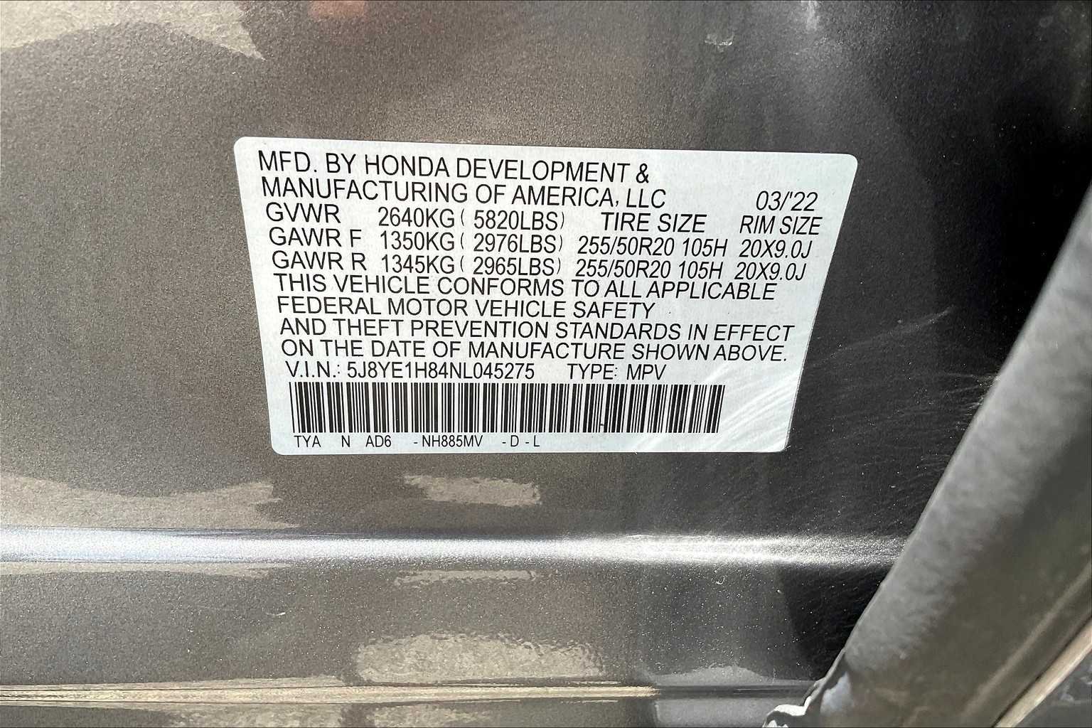 Used 2022 Liquid Carbon Metallic Acura w/Advance Package image 32
