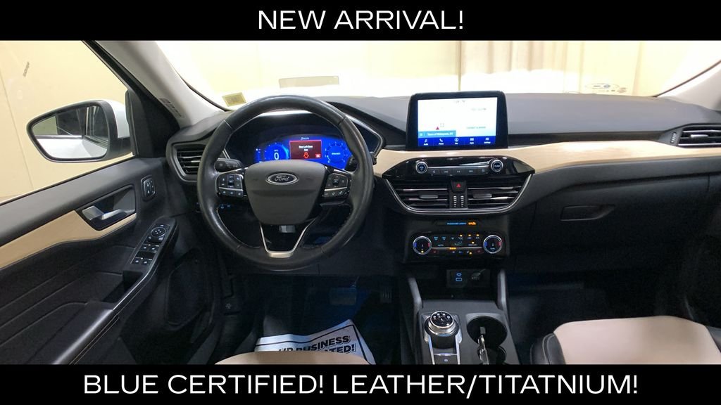 Certified Used 2022 White Metallic Ford Titanium image 26