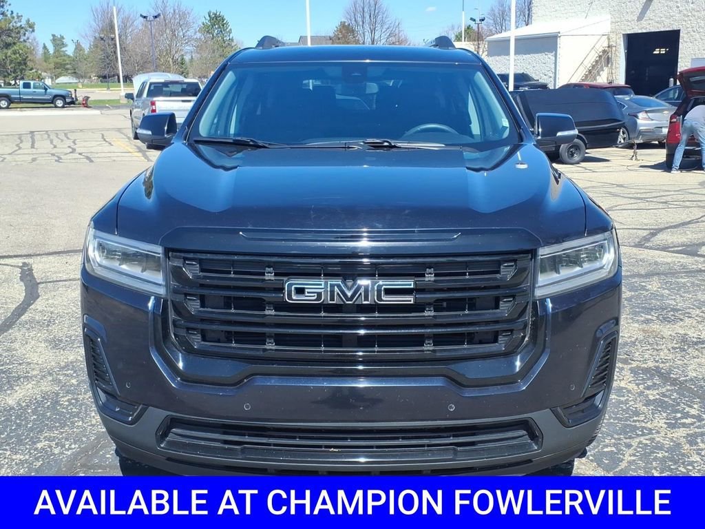 Used 2021 GMC Acadia SLE with VIN 1GKKNKLS7MZ176777 for sale in Fowlerville, MI