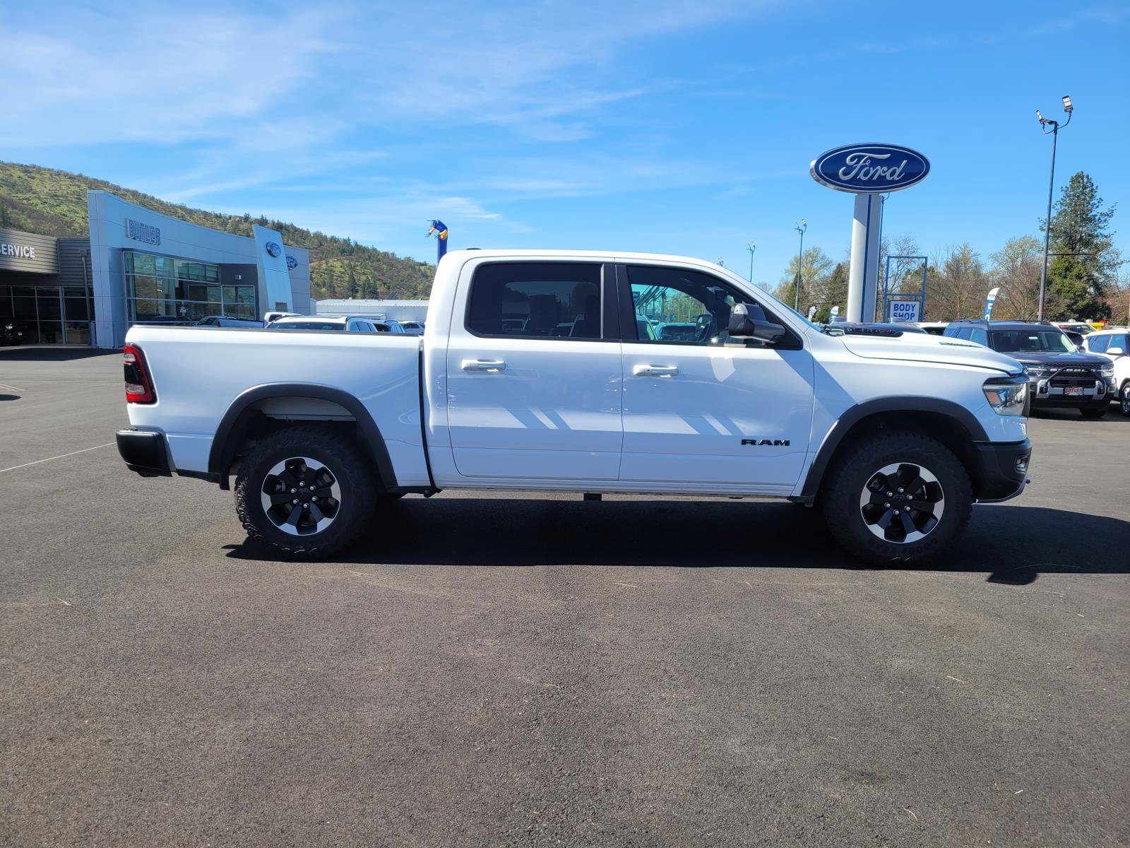 Used 2021 Bright White Clearcoat Ram Rebel image 4