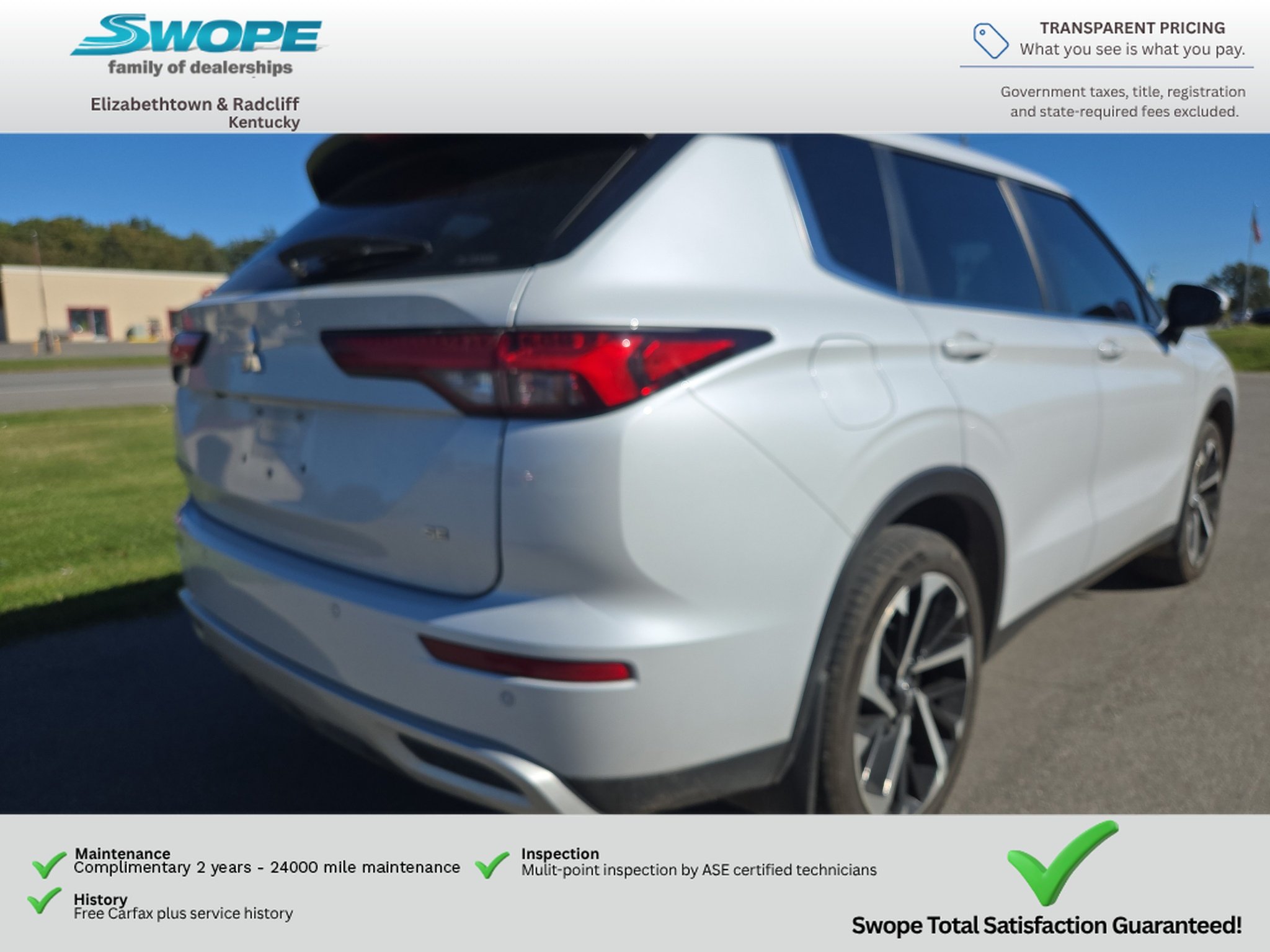 Used 2024 White Diamond Mitsubishi SE image 7