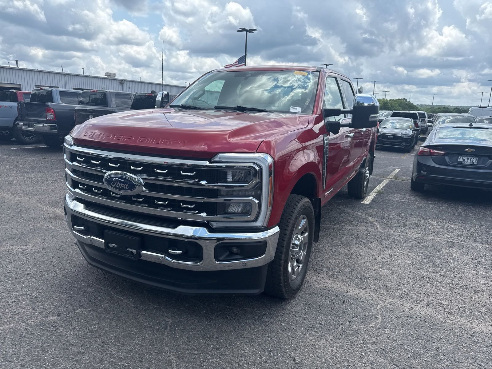 Used 2024 Red Ford Lariat image 2