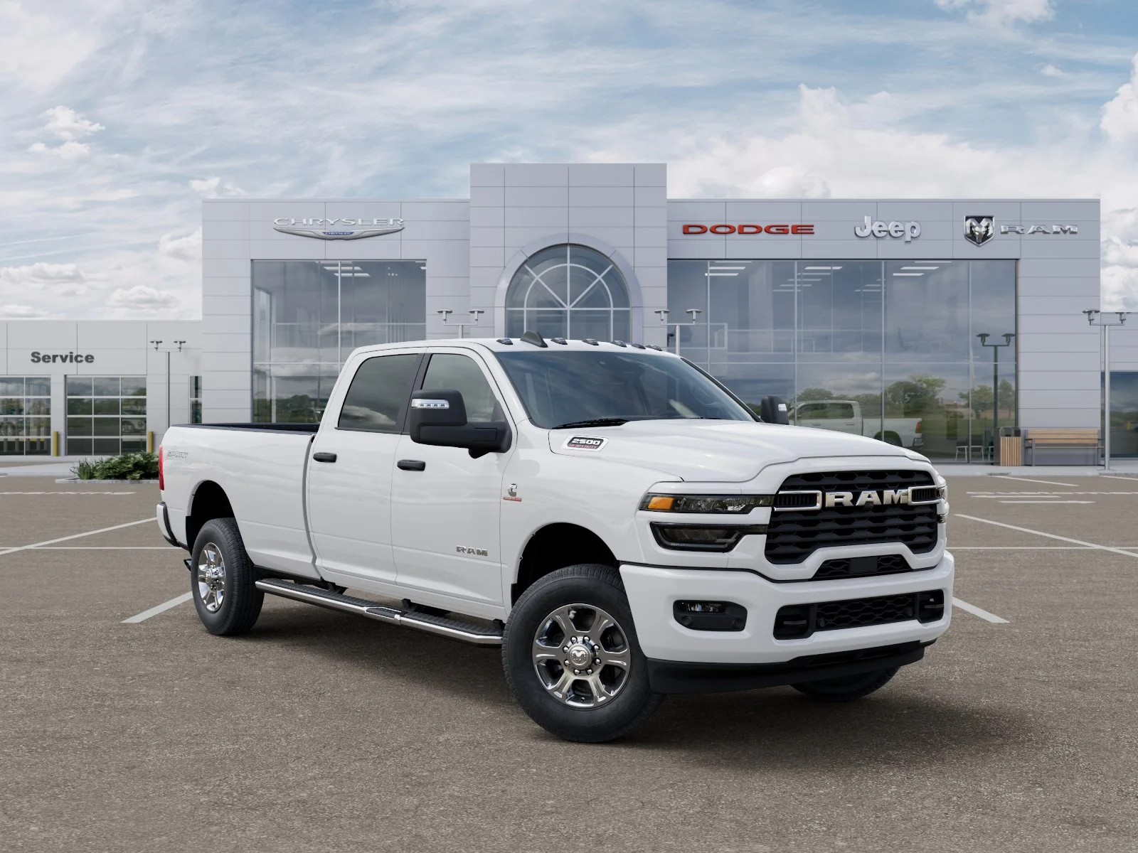New 2026 Bright White Clear-Coat Exterior Paint RAM Big Horn image 32