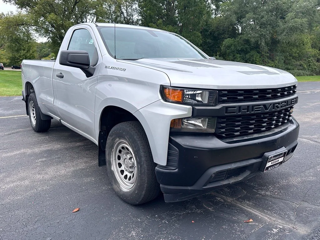 Used 2021 Silver Ice Metallic Chevrolet WT image 2