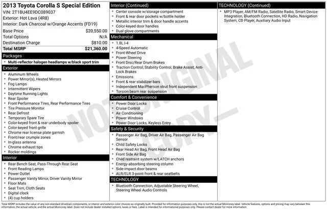 Used 2013 Hot Lava Toyota S Special Edition image 17