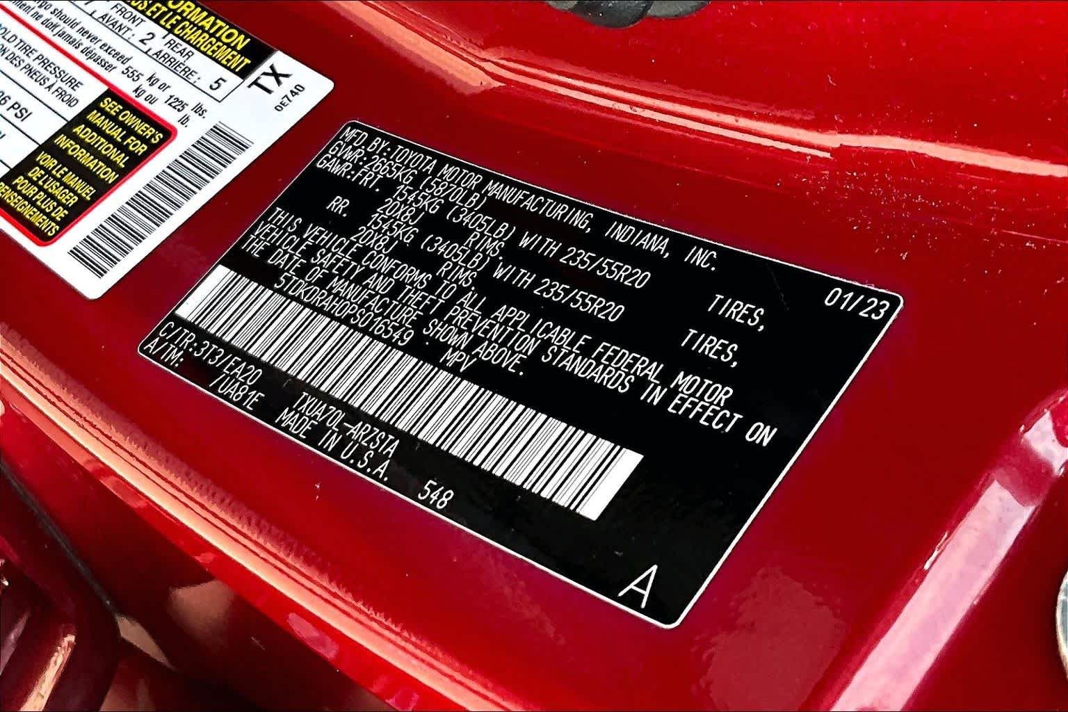 Used 2023 Ruby Flare Pearl Toyota XSE image 35