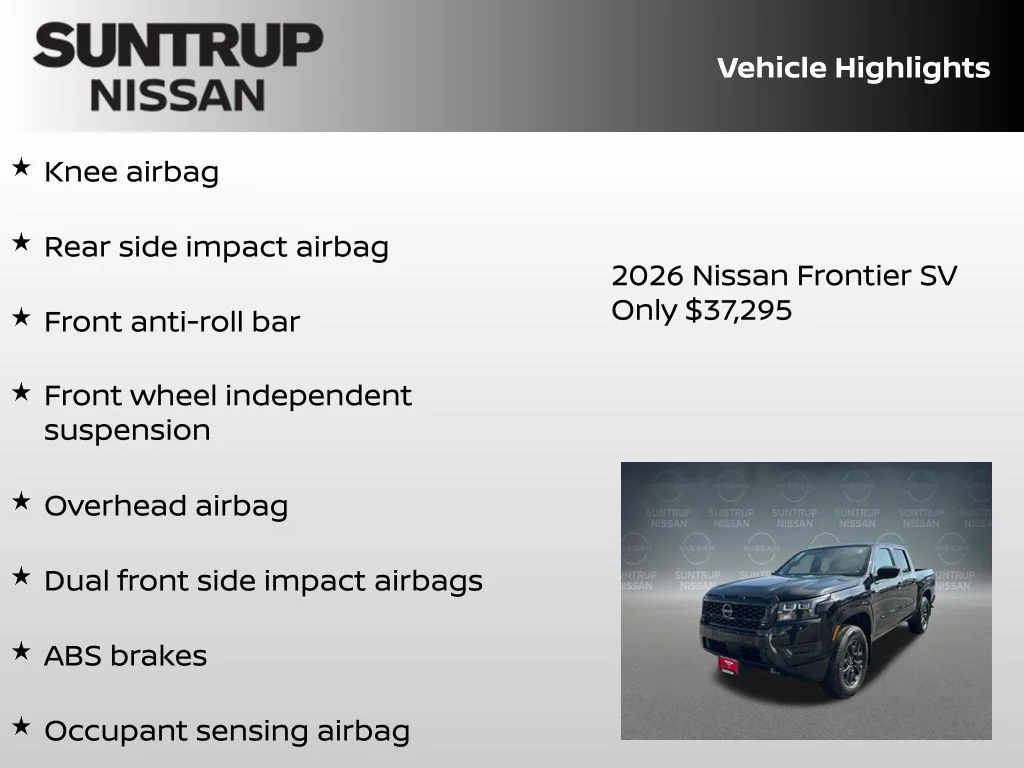New 2026 Black Nissan SV image 16