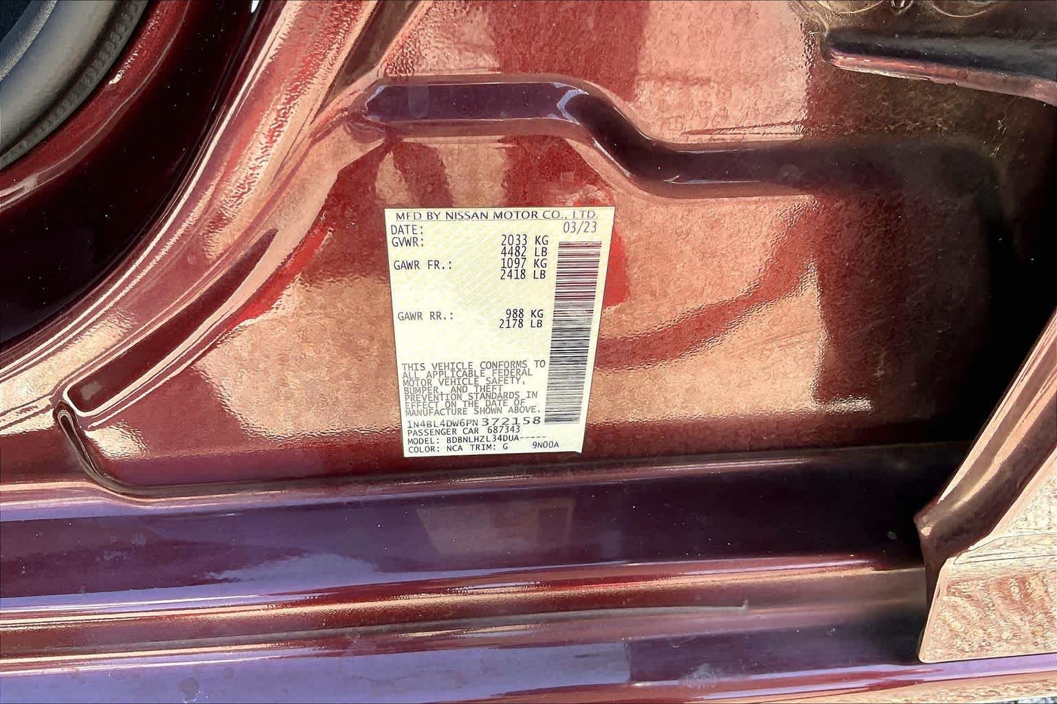 Used 2023 Garnet Pearl Metallic Nissan 2.5 SV image 34