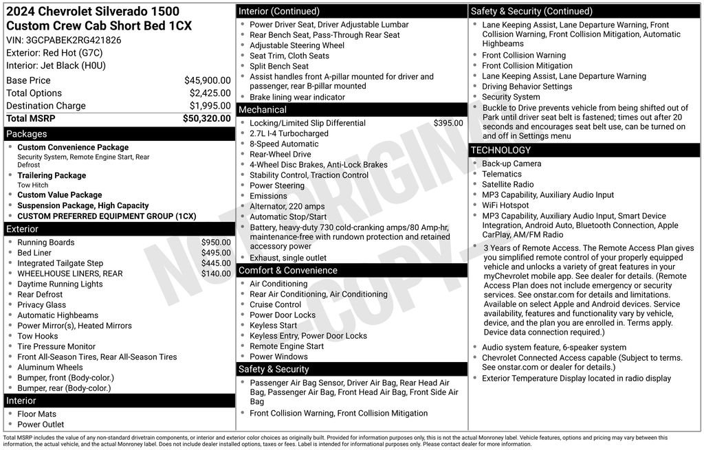 Used 2024 Red Chevrolet Custom image 18