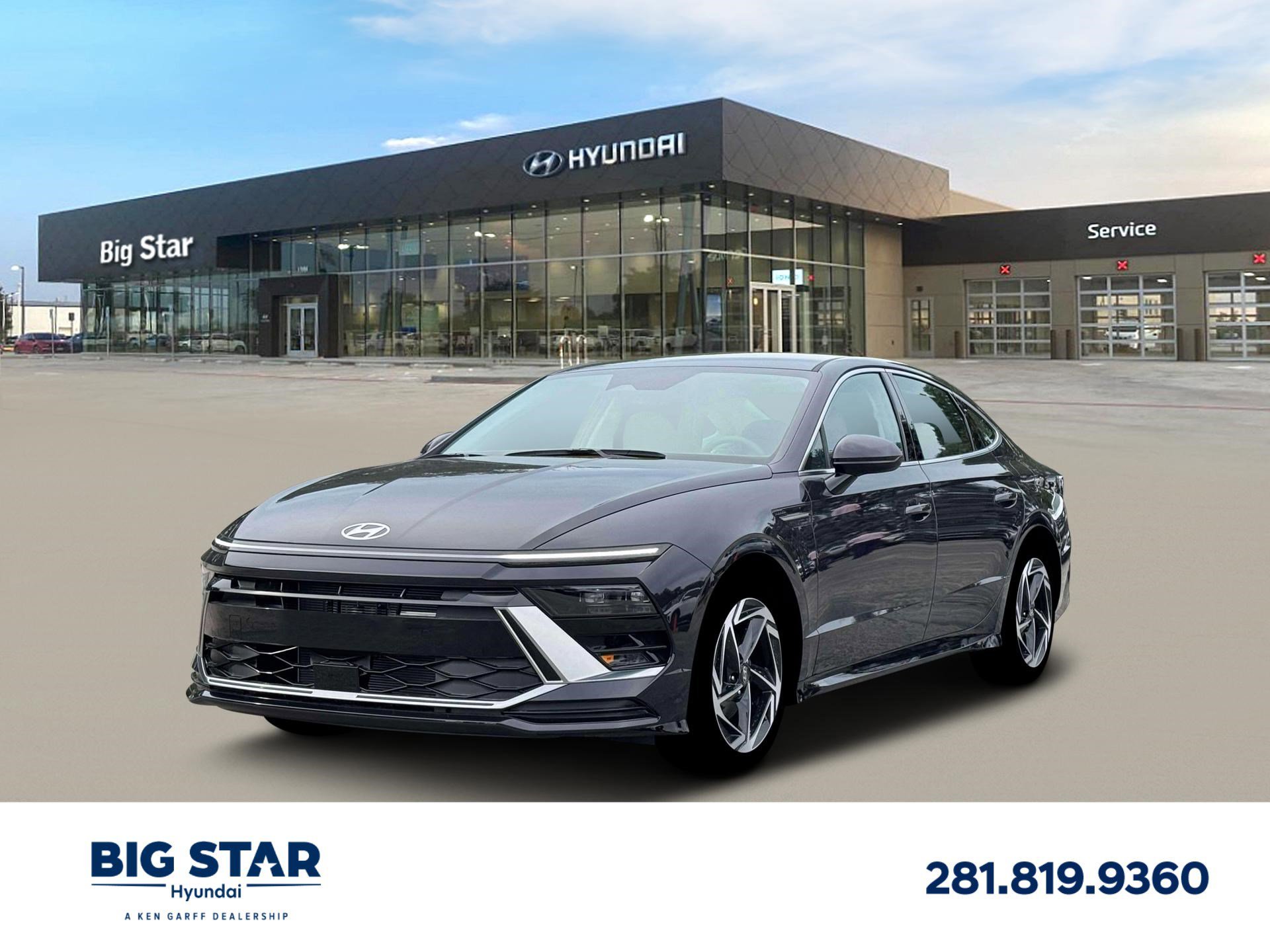 New 2026 Carbon Blue Hyundai SEL Sport image 1
