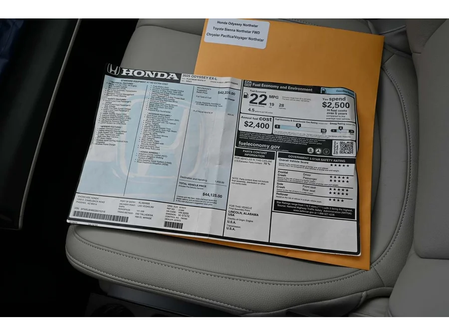 2025 Honda Odyssey EX-L - Photo 37