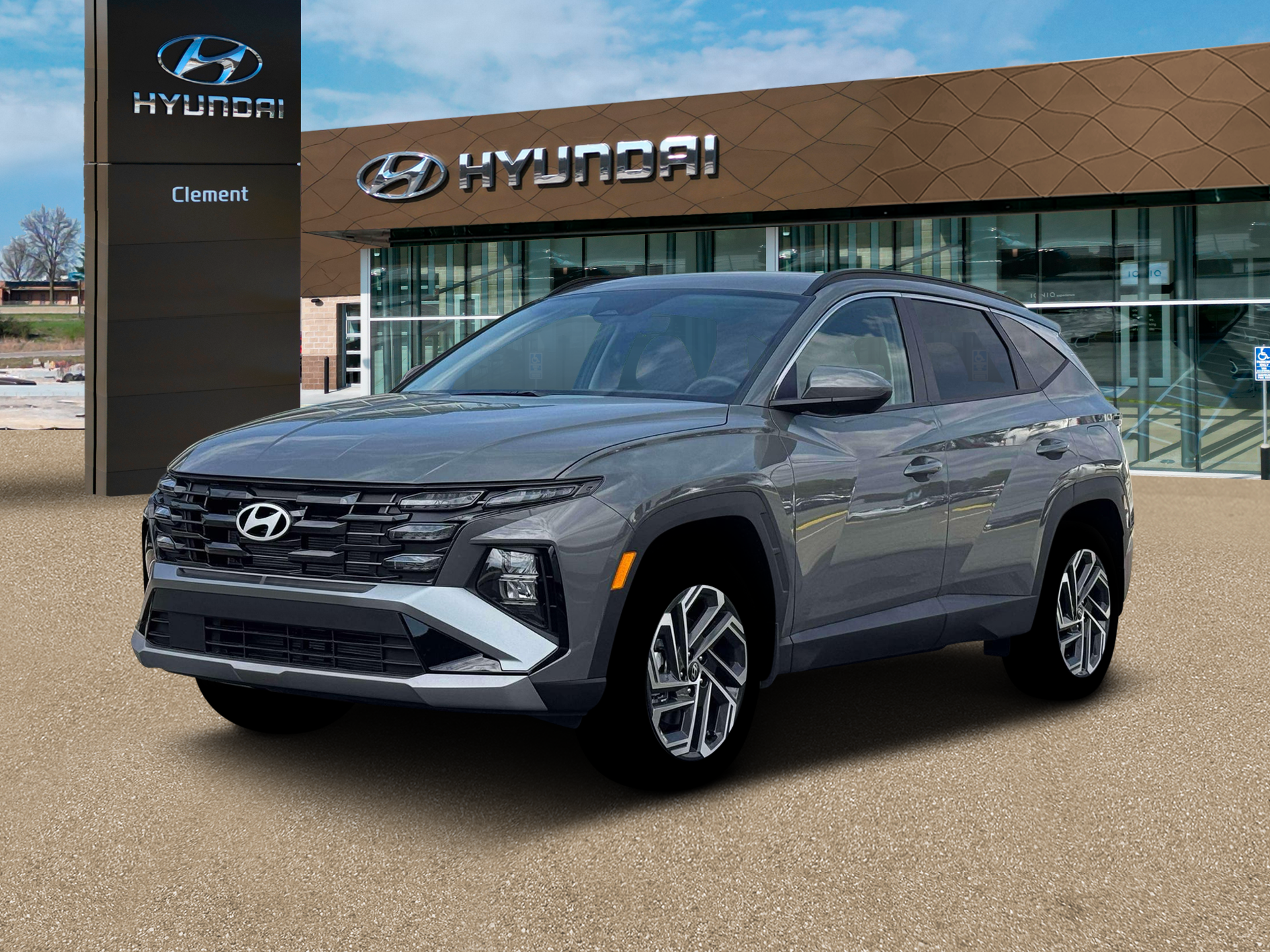 New 2026 Gray Hyundai SEL Plus AWD image 1