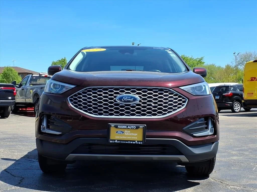 Certified Used 2024 Burgundy Ford SEL image 2