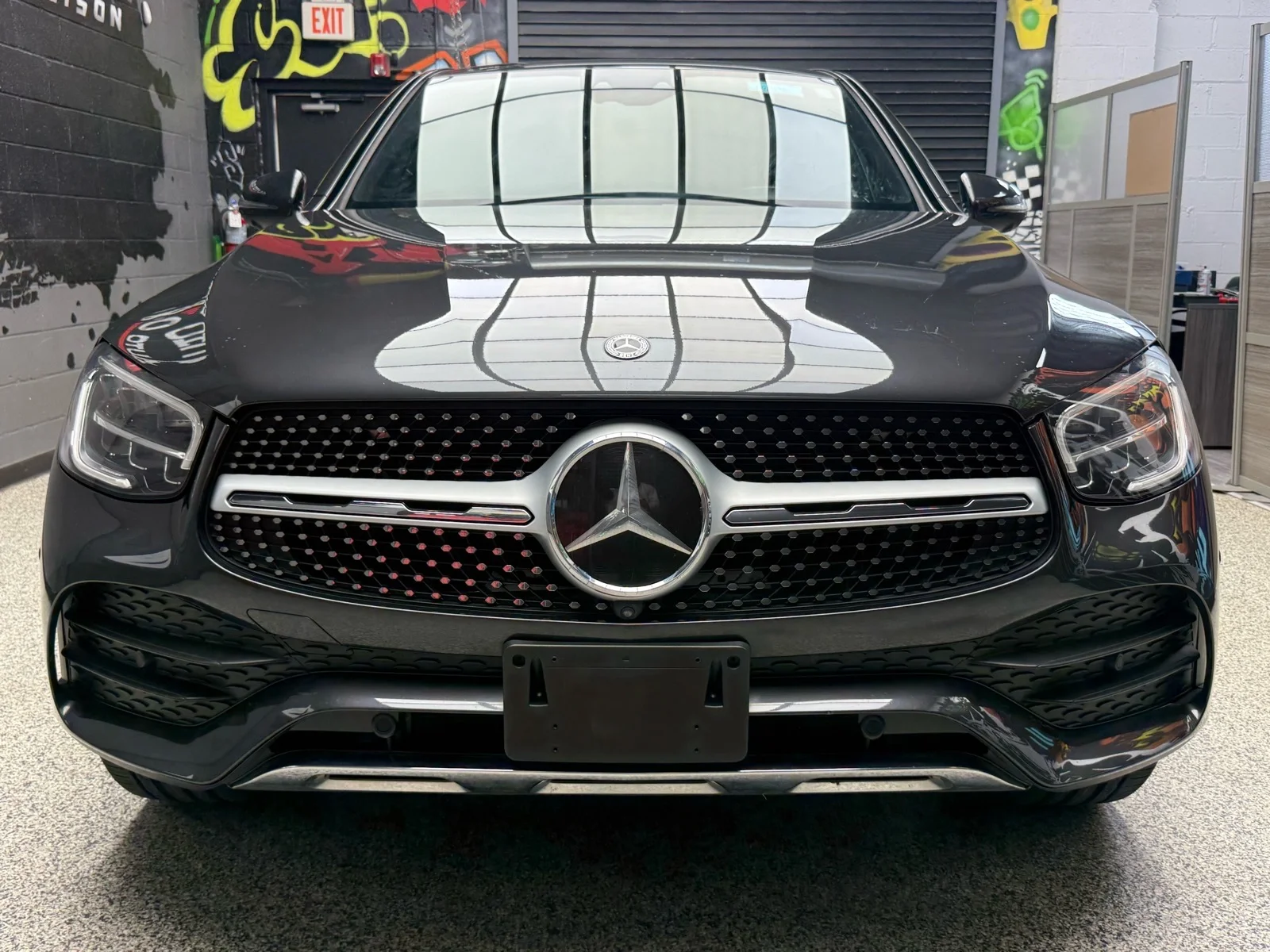 Used 2020 Graphite Grey Metallic (831) Mercedes-Benz GLC 300 4MATIC®  4DOOR COUPE image 2