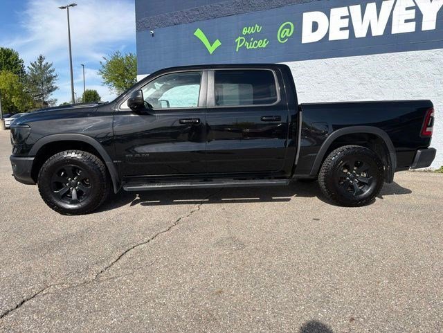 Used 2022 Diamond Black Crystal Pearlcoat Ram Rebel image 2