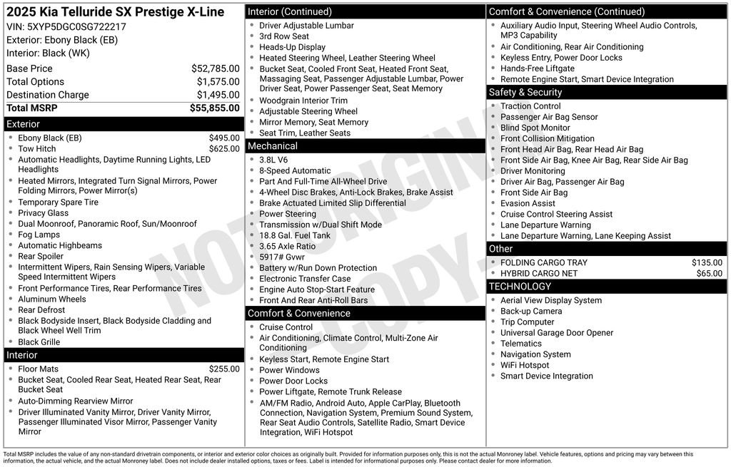 Certified Used 2025 Black Kia SX-Prestige X-Line image 2