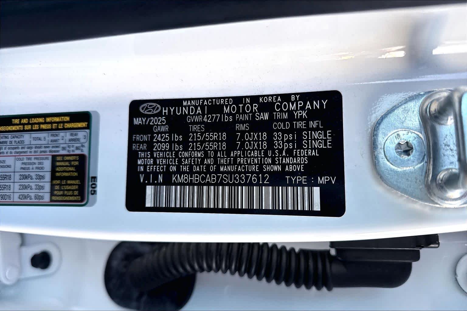Used 2025 Atlas White Hyundai SEL image 32