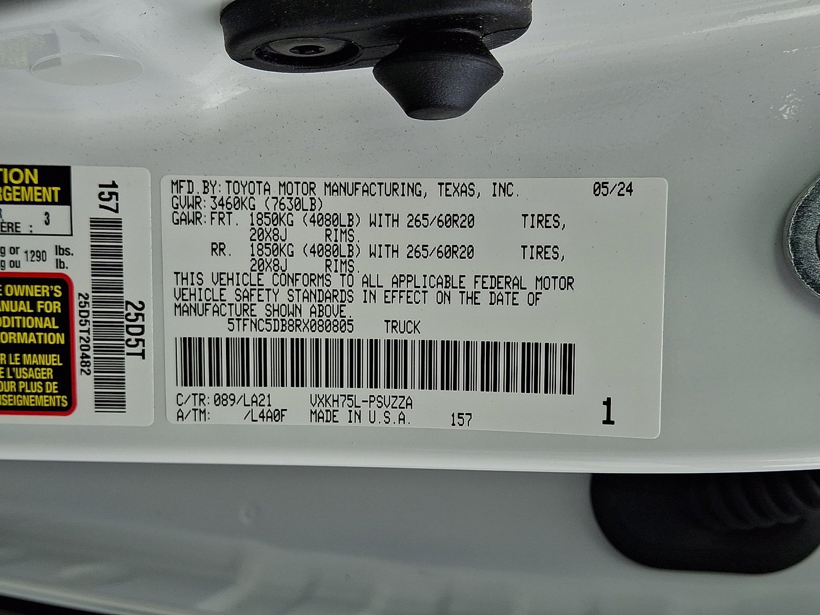 Certified Used 2024 WIND CHILL PEARL Toyota Platinum Hybrid image 27