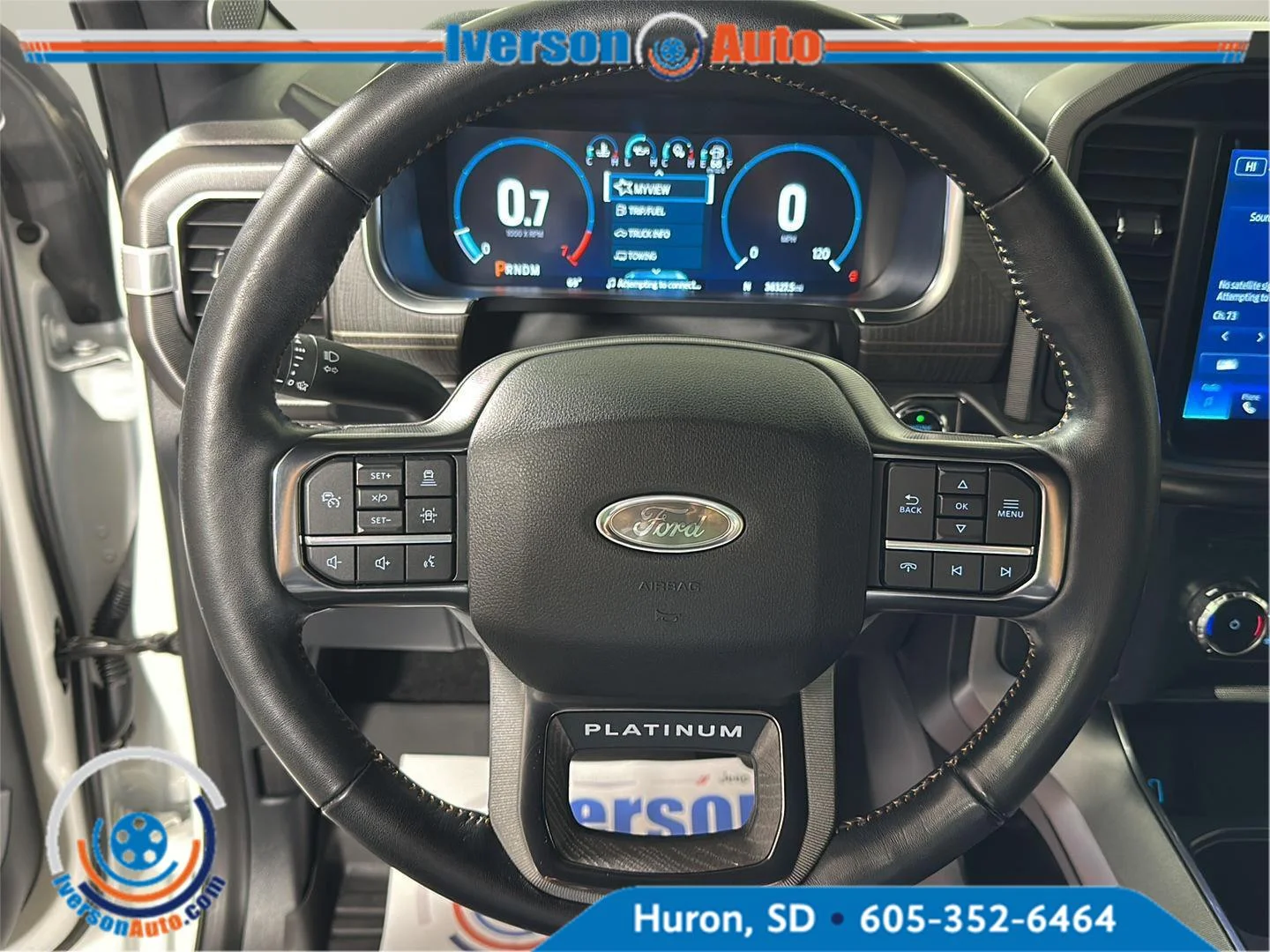 Used 2022 Star White Metallic Tri-Coat Ford Platinum image 16