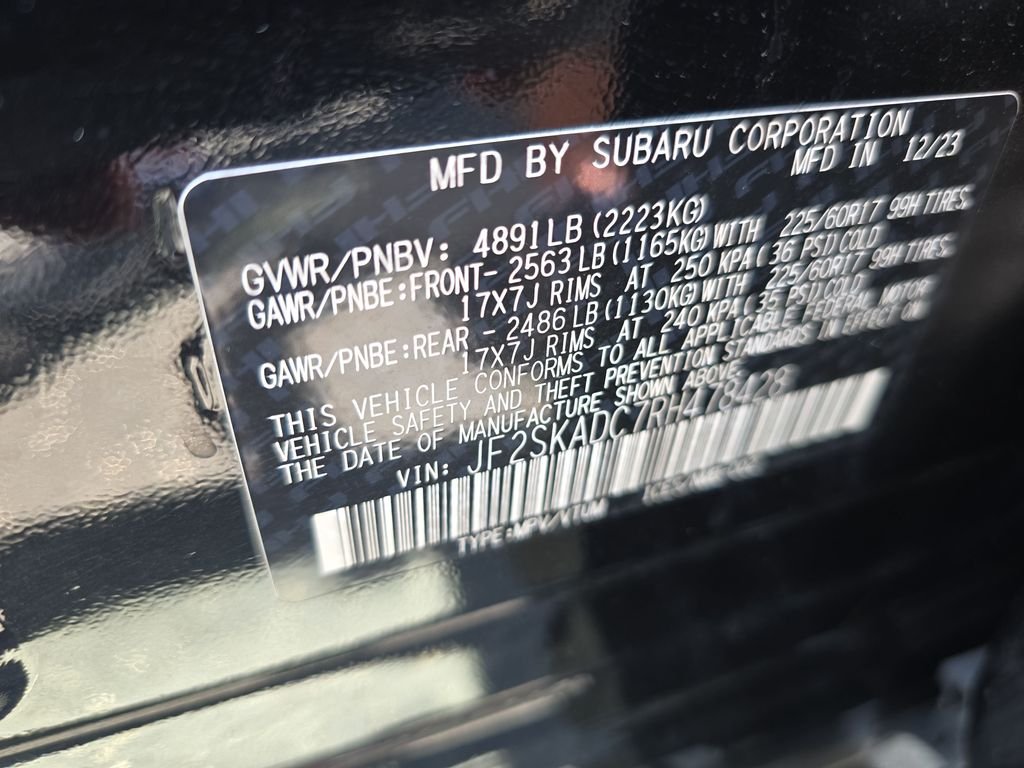 Used 2024 Black Subaru Premium image 24