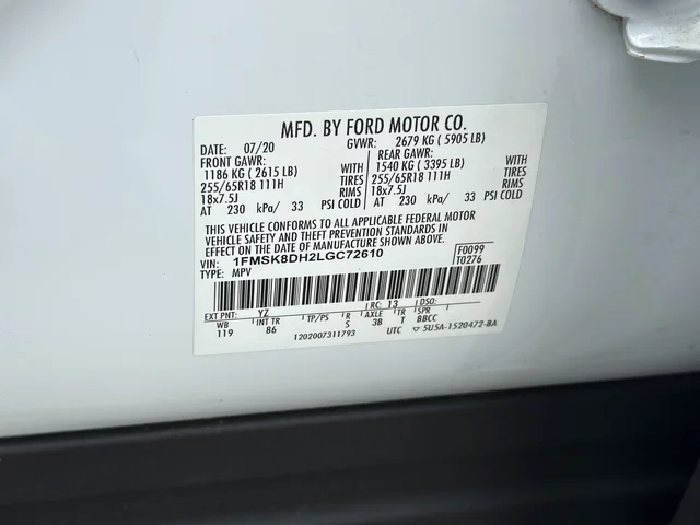Used 2020 White Ford XLT image 21