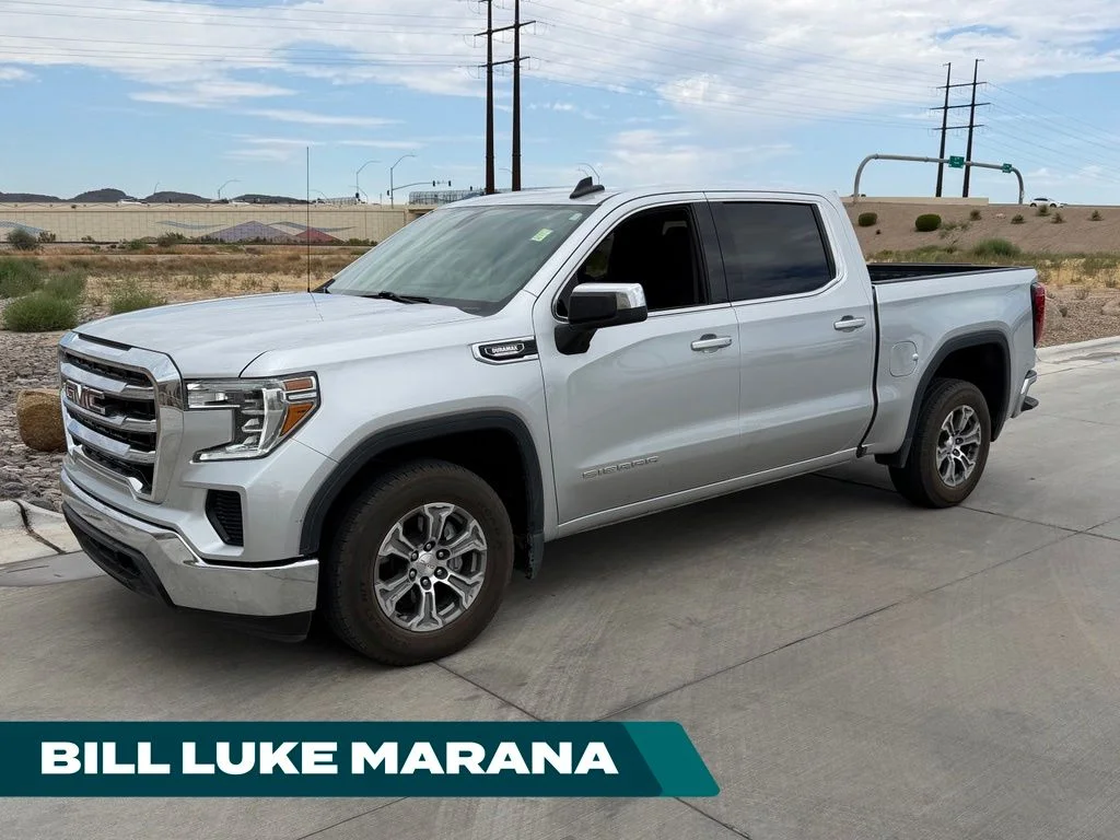 Used 2021 Silver GMC SLE image 1