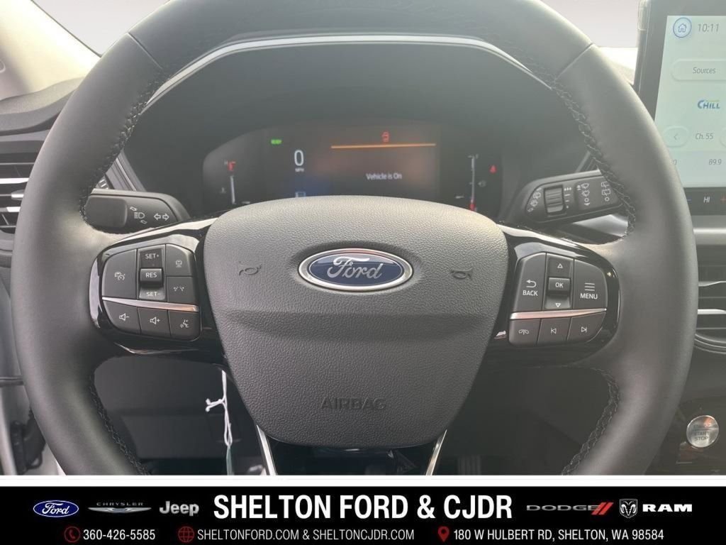 New 2025 Star White Metallic Tri-coat Ford Plug-in Hybrid image 13