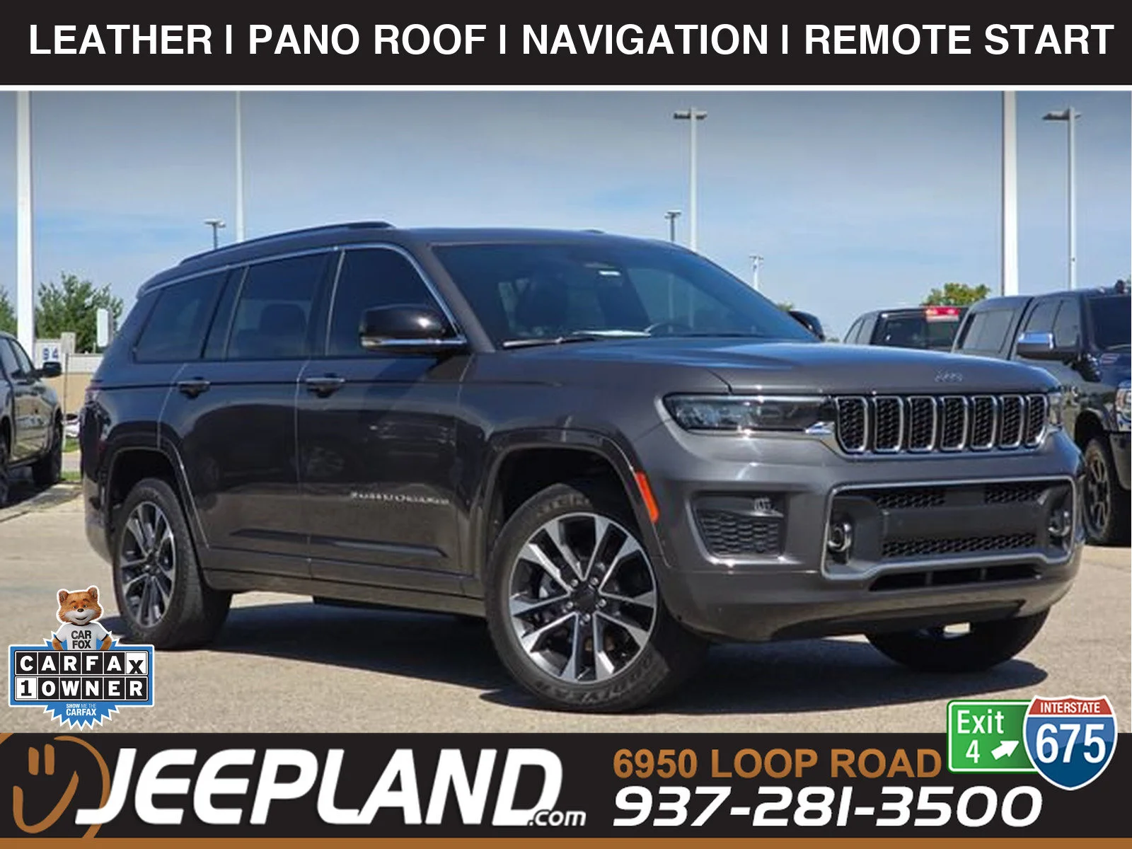 Used 2021 Baltic Gray Metallic Clearcoat Jeep Overland image 1