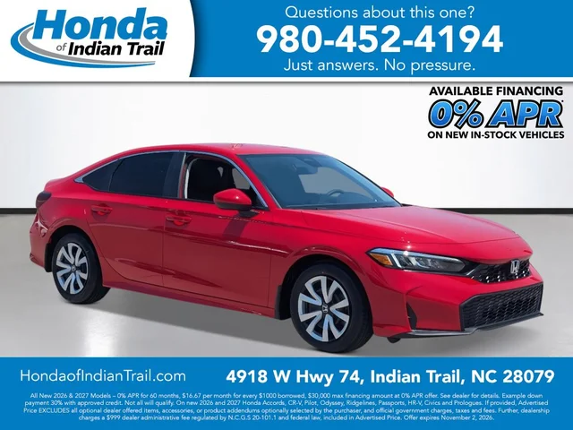 2026 Honda Civic Sedan LX