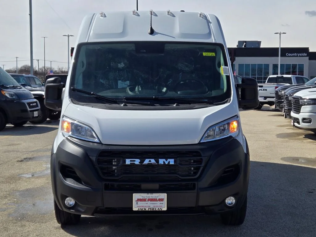 New 2026 Bright White Clear-Coat Exterior Paint RAM 2500 High Roof Cargo Van 159 WB image 2