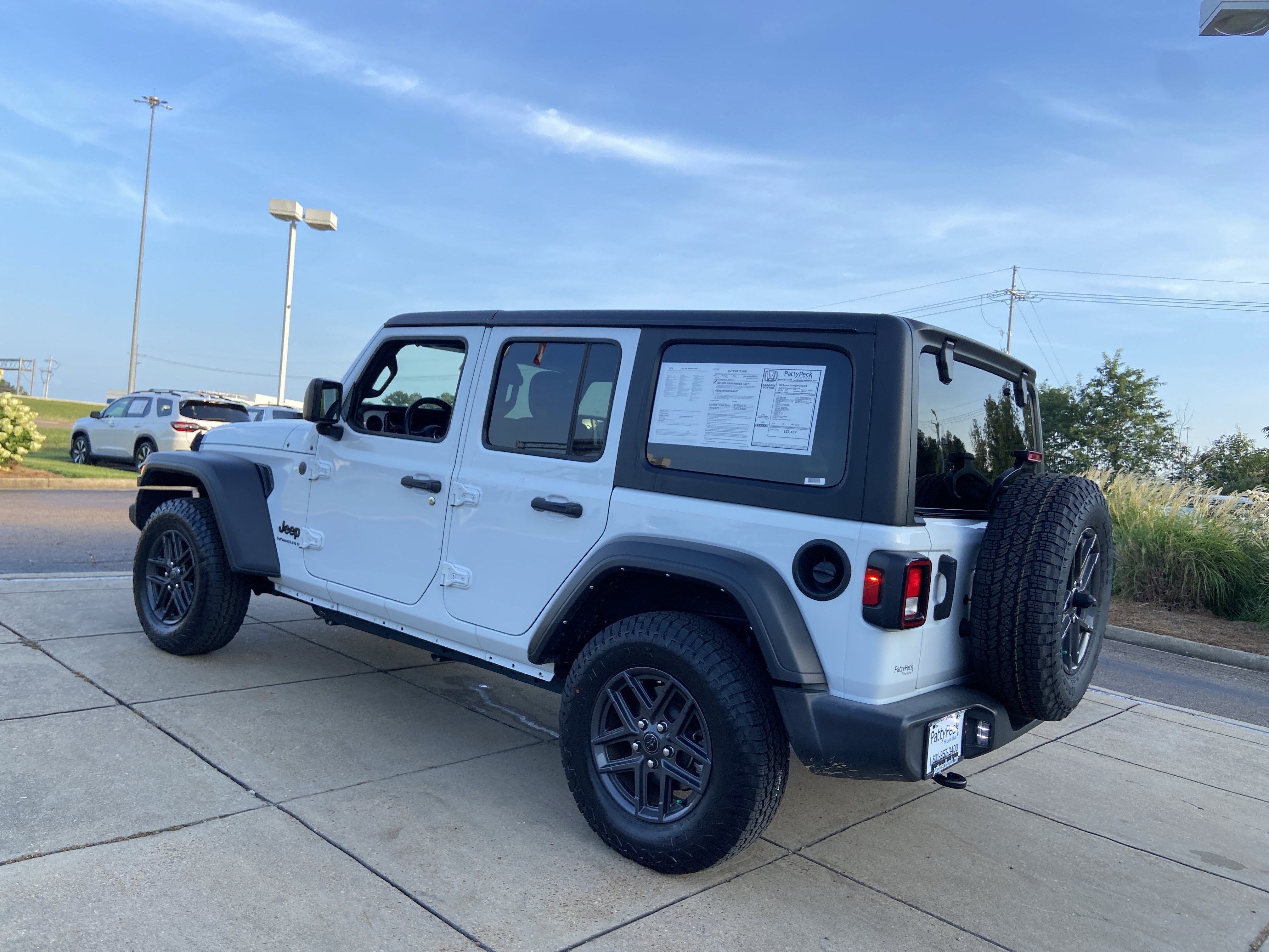 Used 2024 Bright White Clearcoat Jeep Sport S image 8