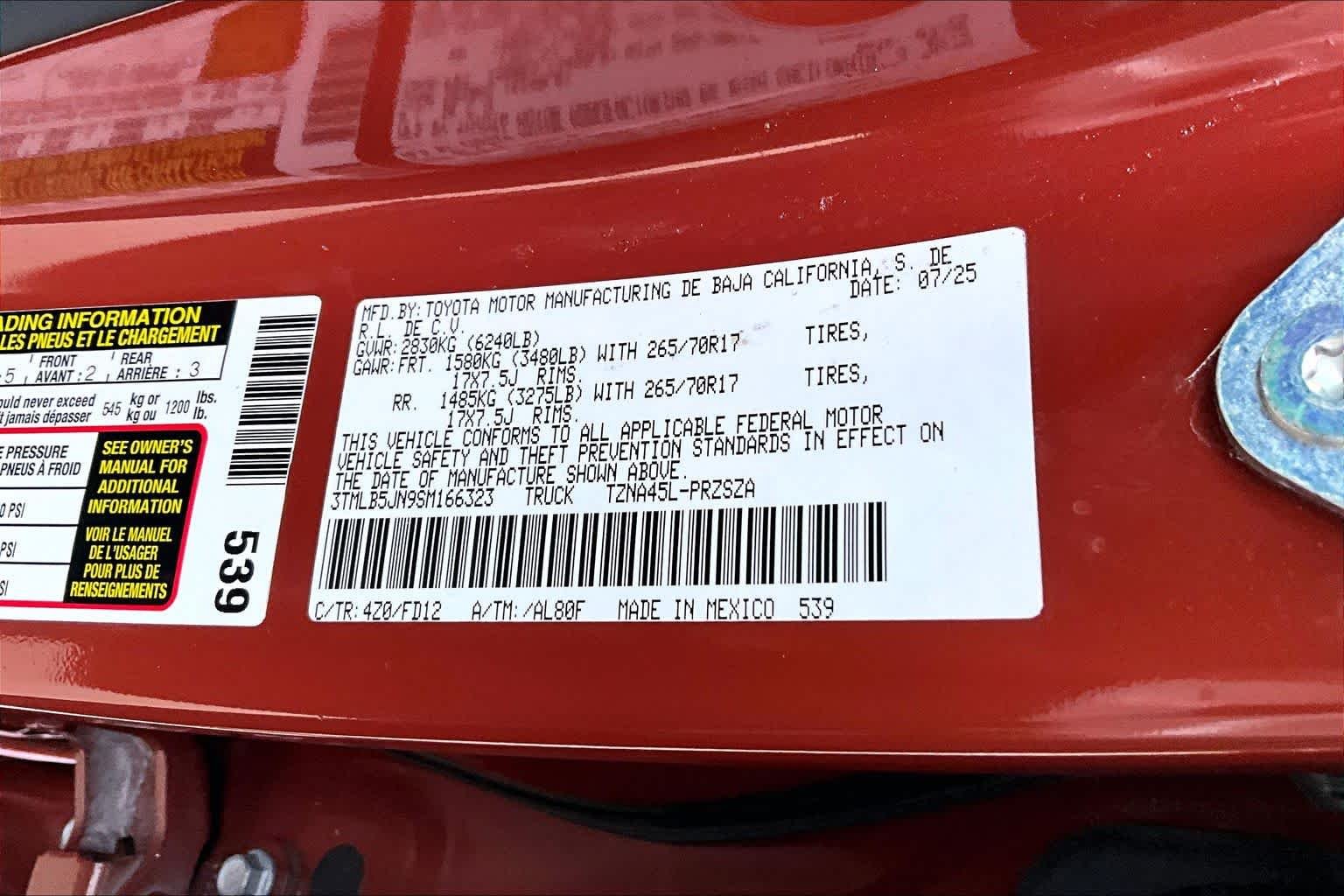 Used 2025 Terra Toyota TRD Sport image 28