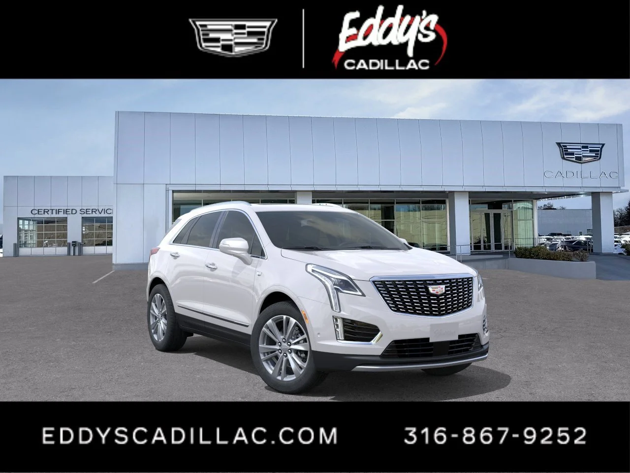New 2026 Crystal White Tricoat Cadillac AWD Premium Luxury image 1