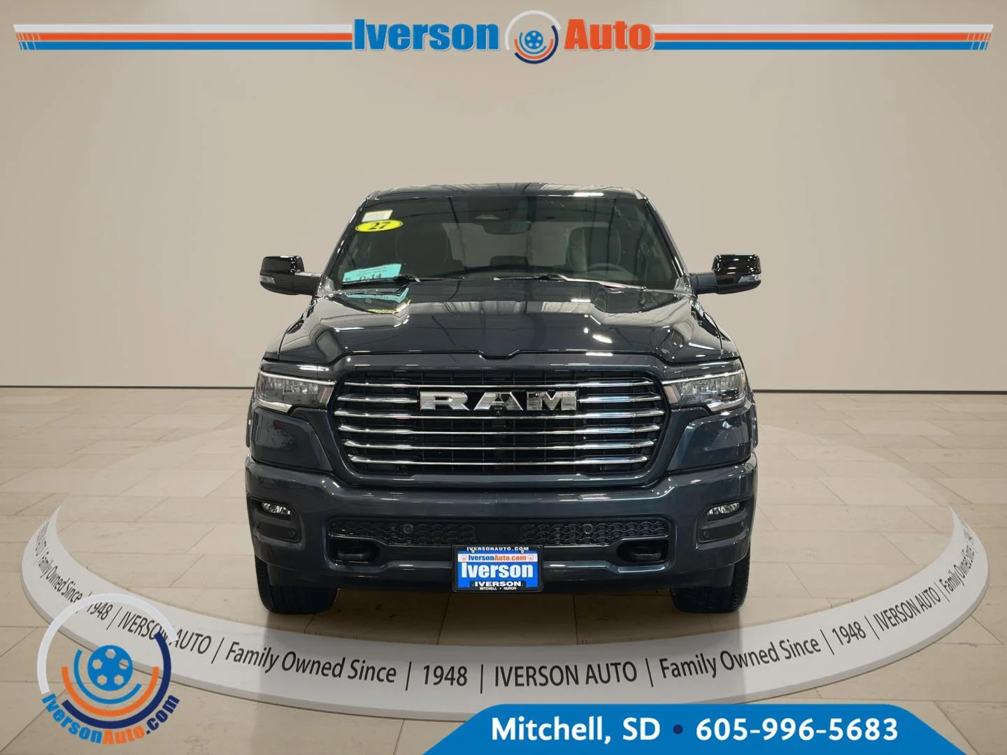New 2027 Forged Blue Metallic Exterior Paint RAM Laramie image 2