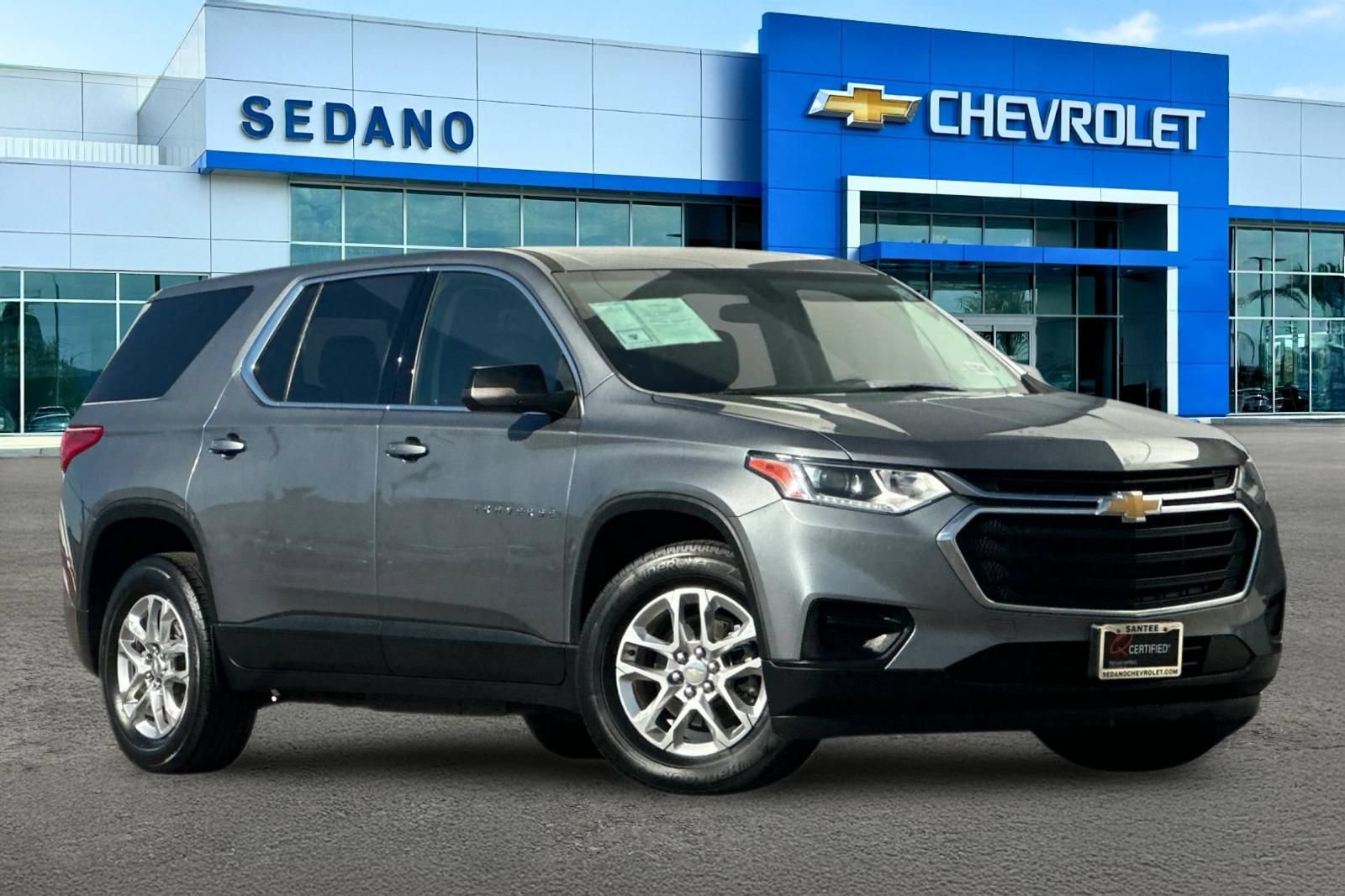 Used 2021 Chevrolet Traverse LS with VIN 1GNERFKW5MJ170507 for sale in Santee, CA