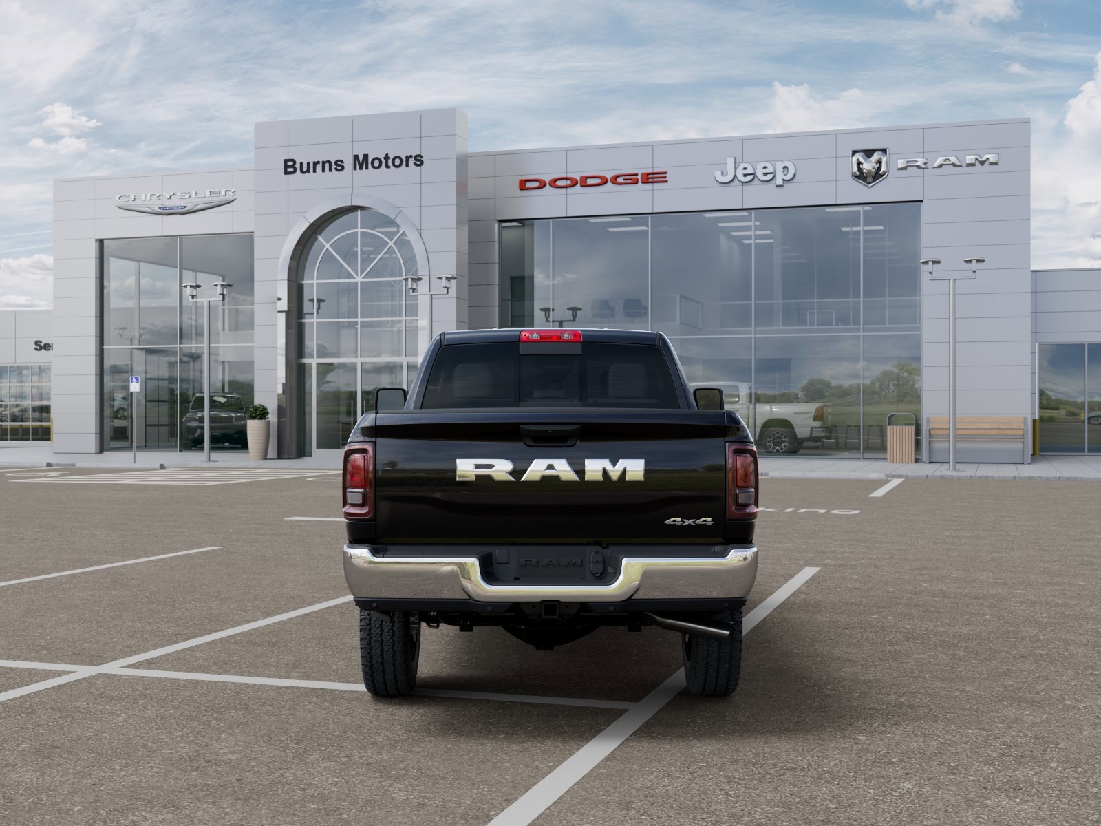 New 2026 Diamond Black Crystal Pearl-Coat Exterior Paint RAM Tradesman image 7