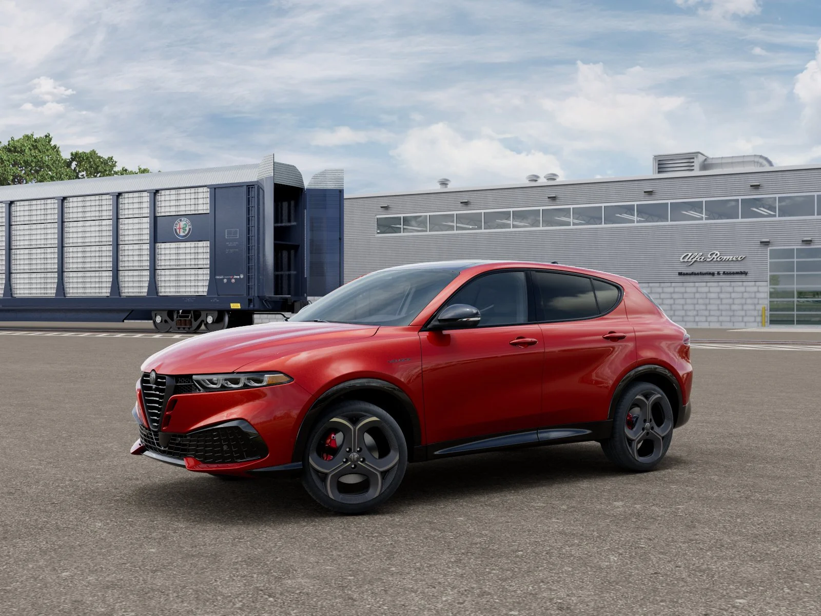 New 2026 Rosso Brera (Red) Exterior Paint Alfa Romeo Veloce image 1