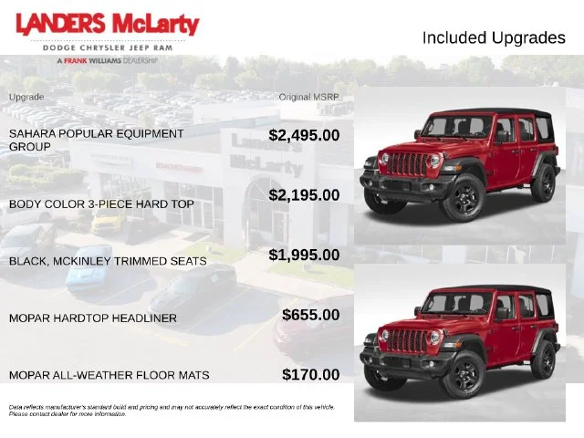 New 2026 Firecracker Red Clear-Coat Exterior Paint Jeep Sahara image 2
