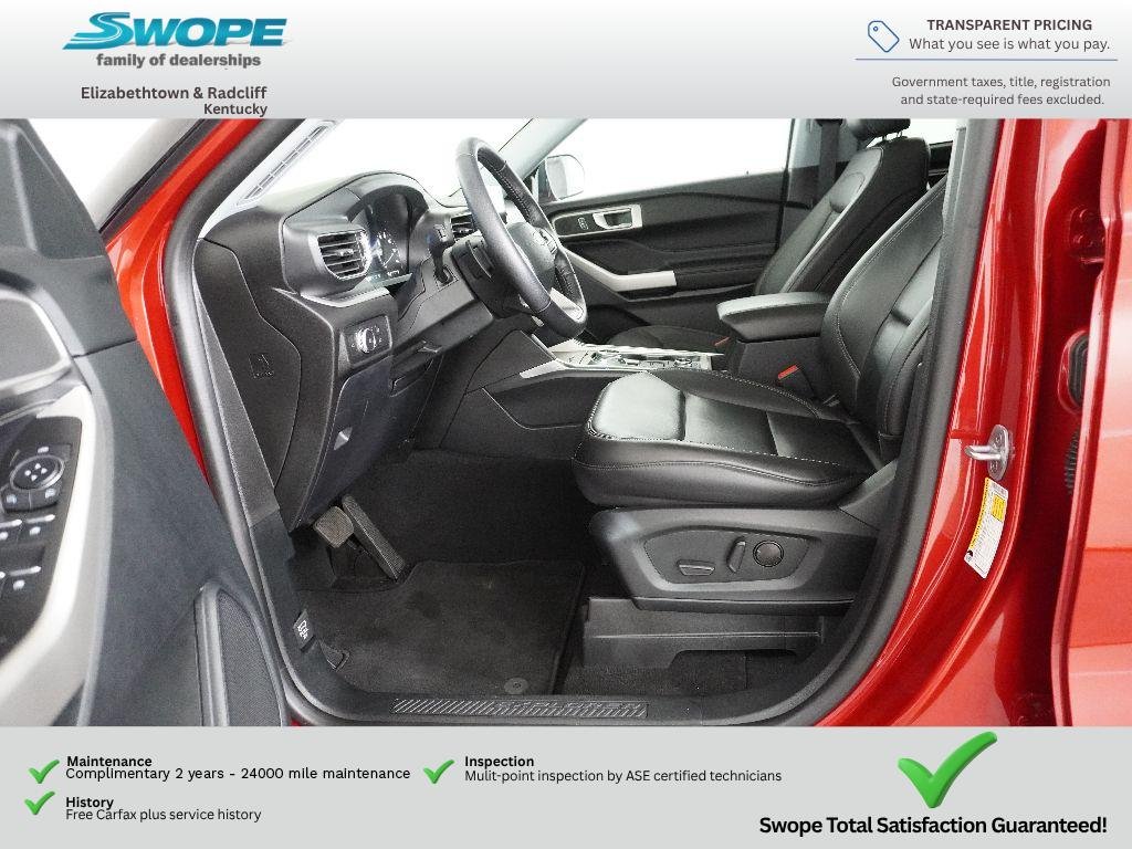 Used 2021 Rapid Red Metallic Tinted Clearcoat Ford XLT image 13