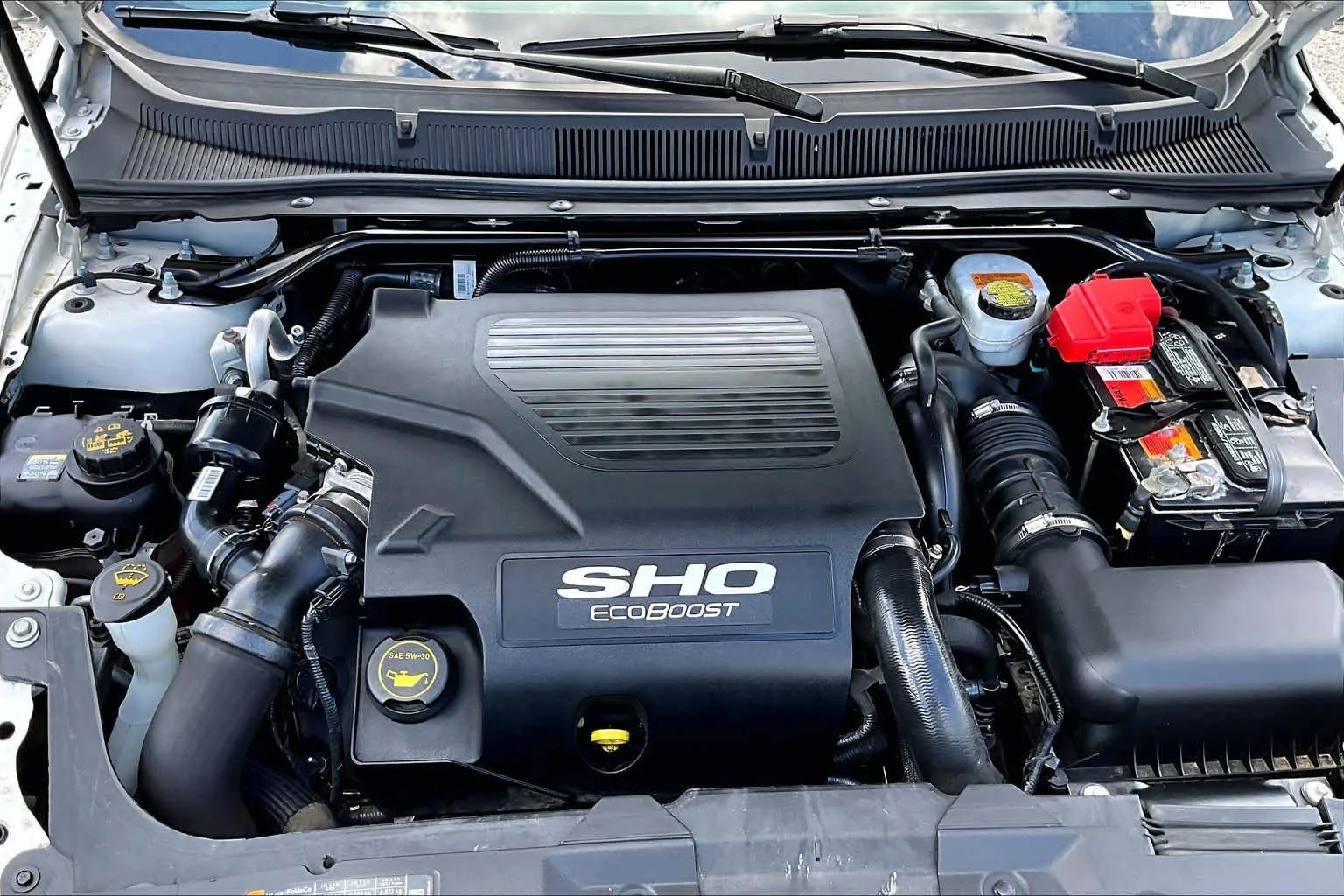 Used 2018 White Platinum Metallic Tri-Coat Ford SHO image 32