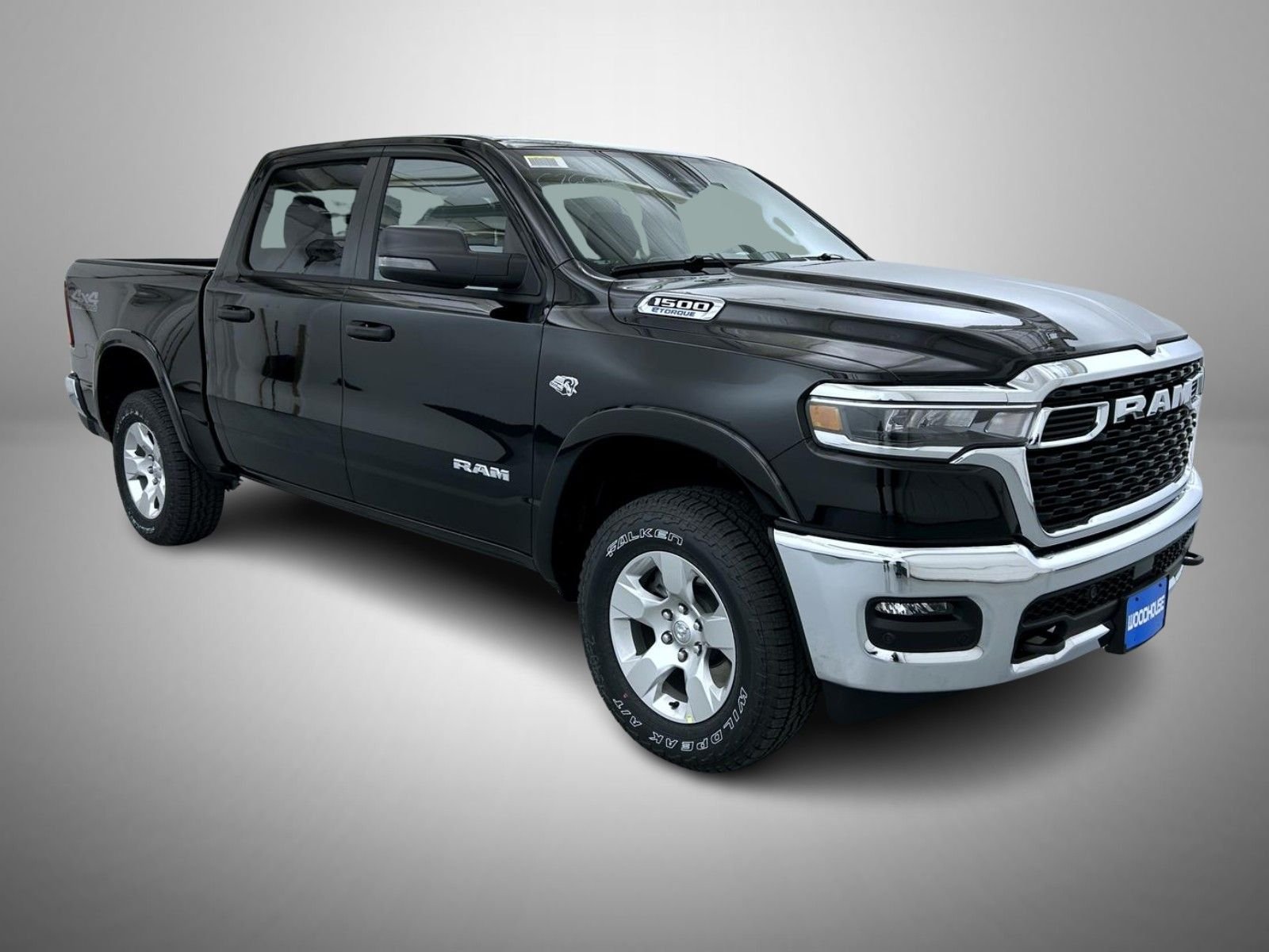 New 2026 Diamond Black Crystal Pearl-Coat Exterior Paint RAM Big Horn/Lone Star image 3