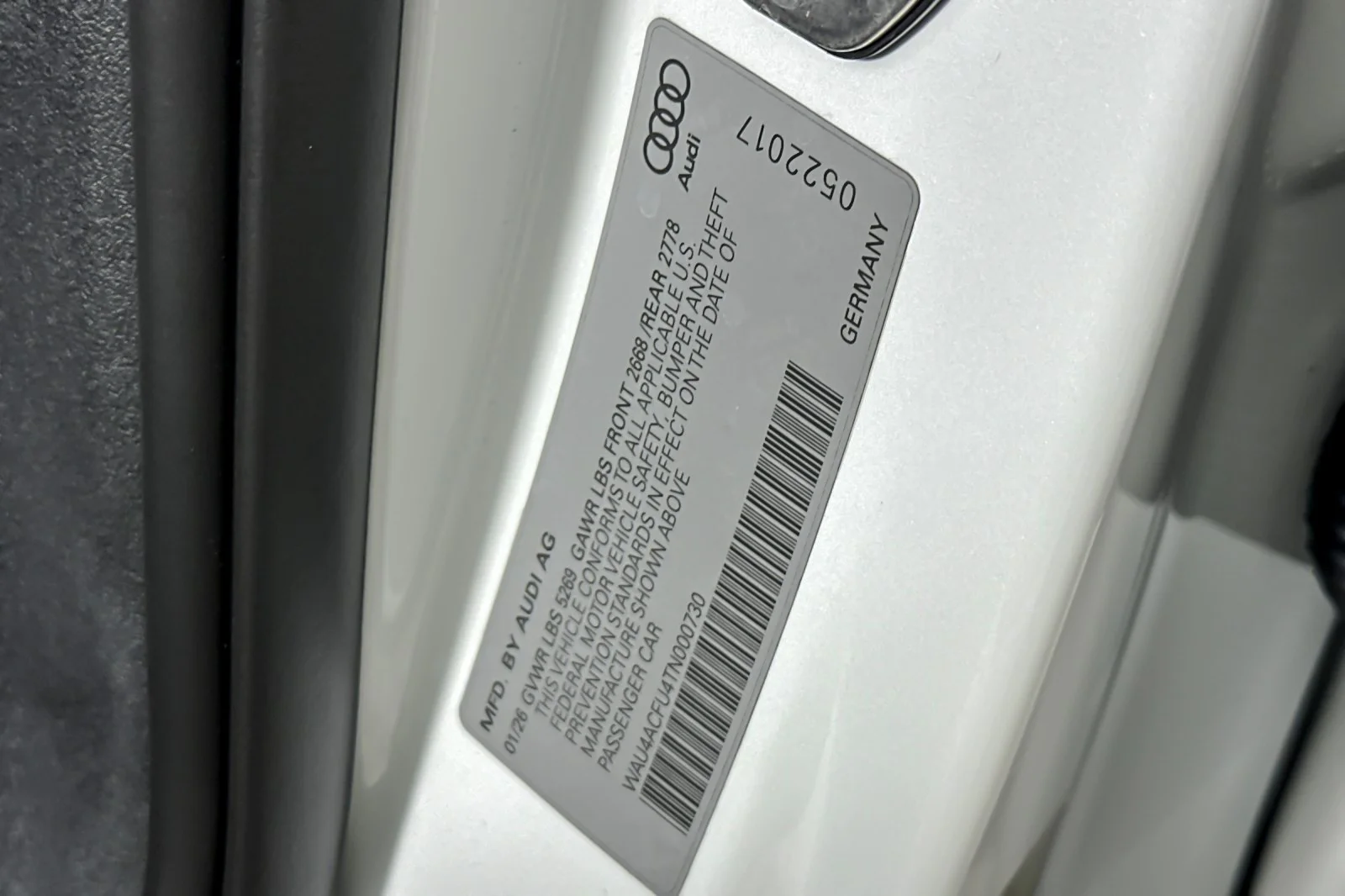 Used 2026 Glacier White Metallic Audi Premium 2.0 TFSI quattro image 26