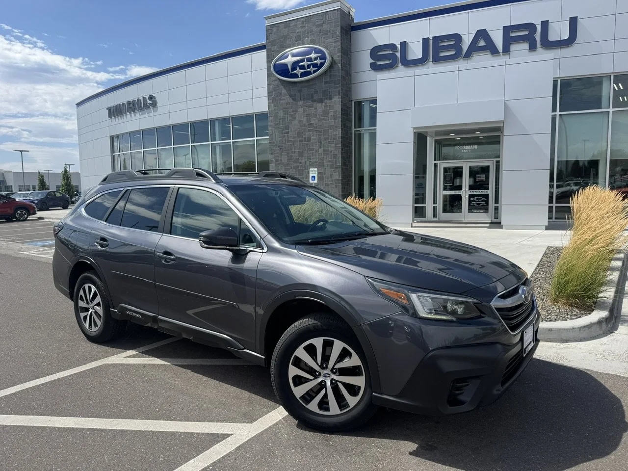 Used 2022 Magnetite Gray Metallic Subaru Premium image 1