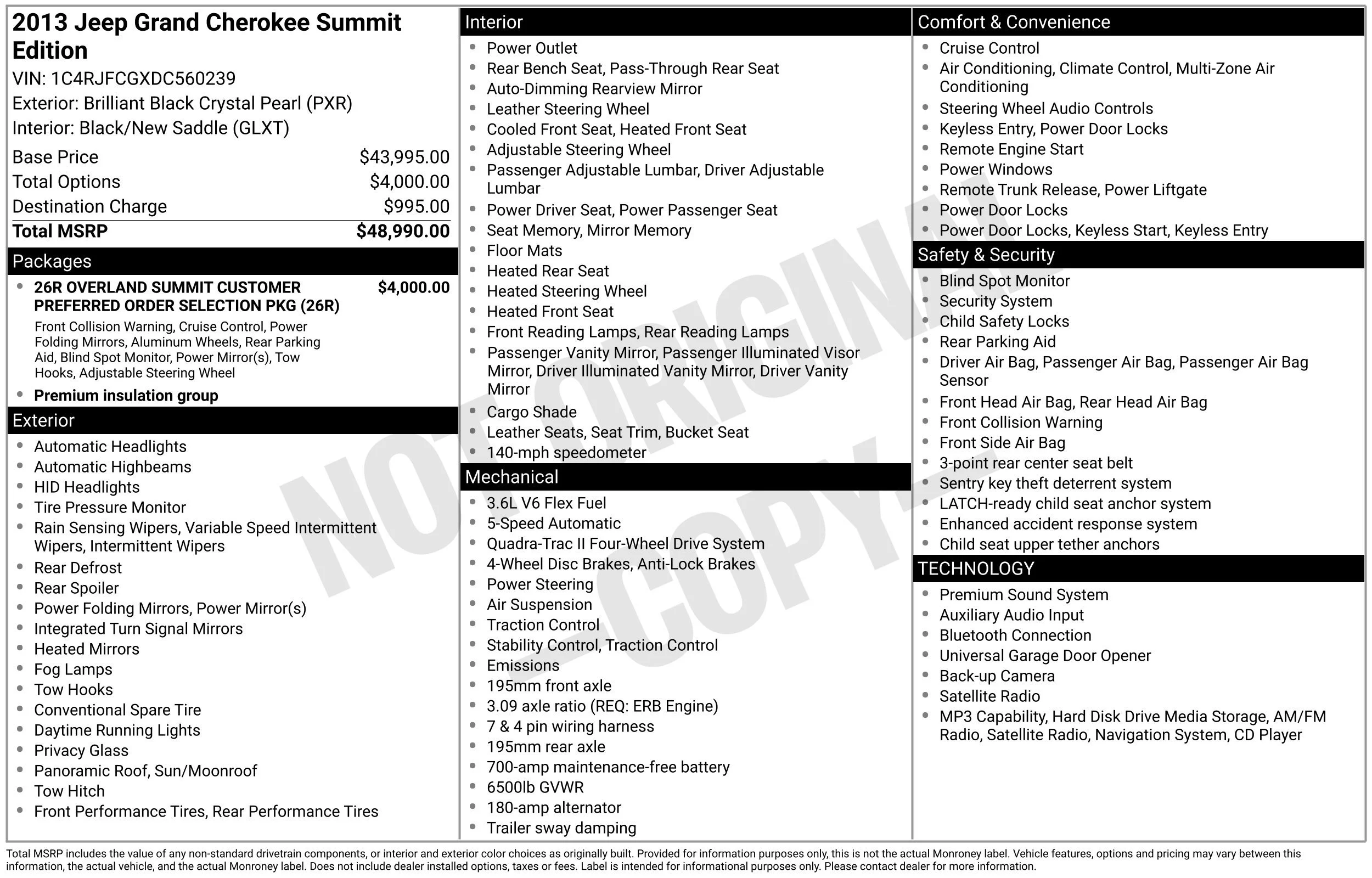 Used 2013 Black Jeep Overland Summit image 46