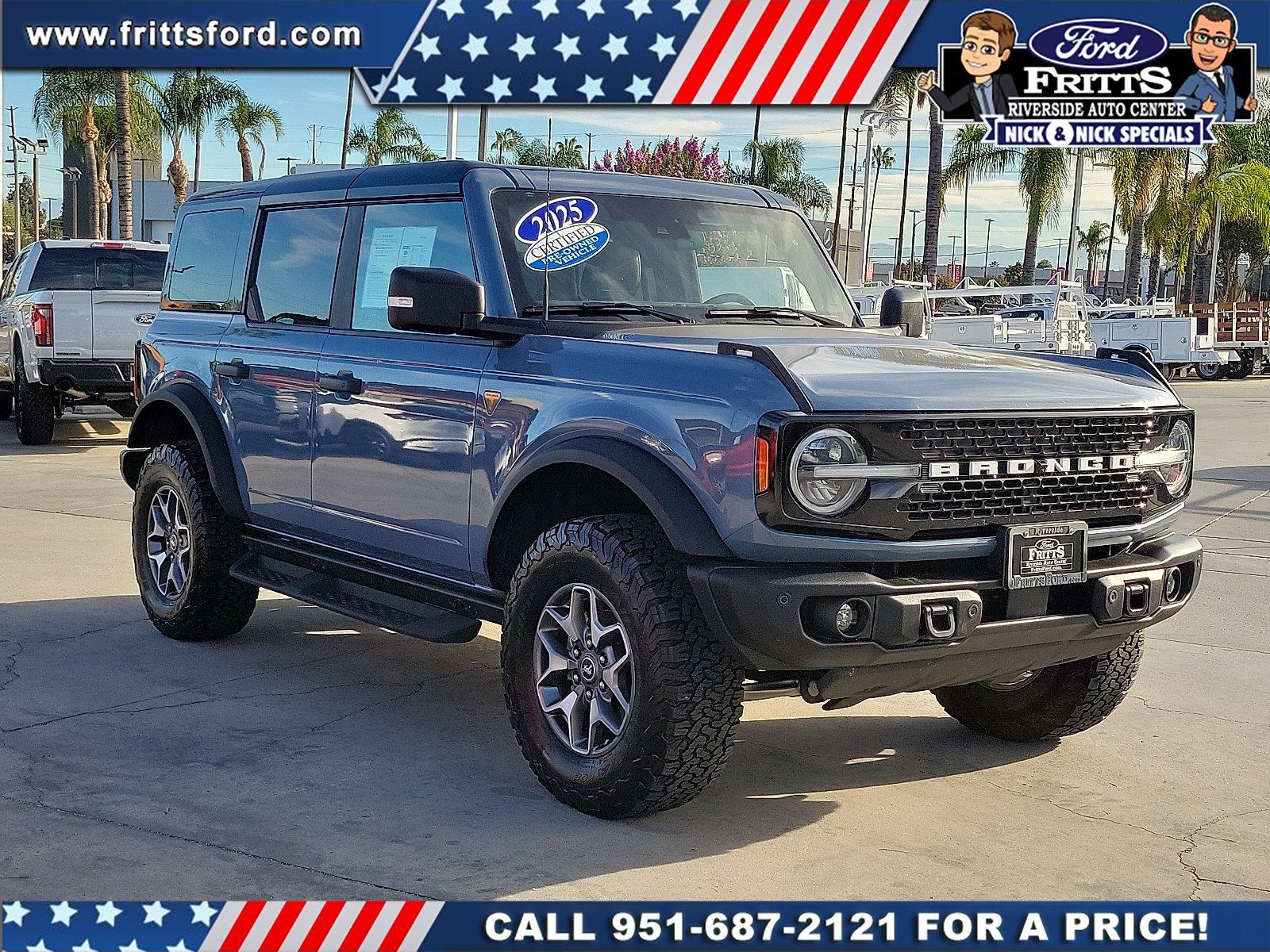 Certified Used 2025 Azure Gray Metallic Ford Badlands image 22