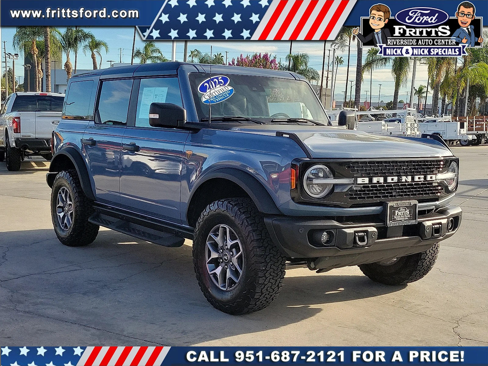 Certified Used 2025 Azure Gray Metallic Ford Badlands image 22