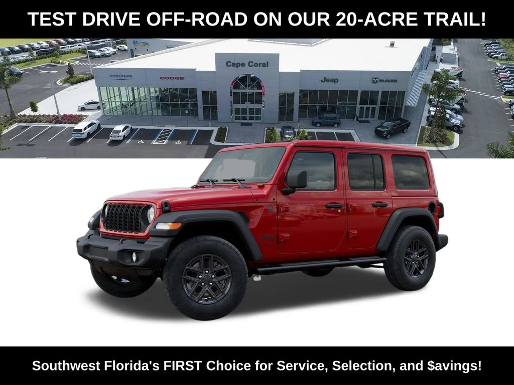 New 2026 Firecracker Red Clear-Coat Exterior Paint Jeep Sport S image 2
