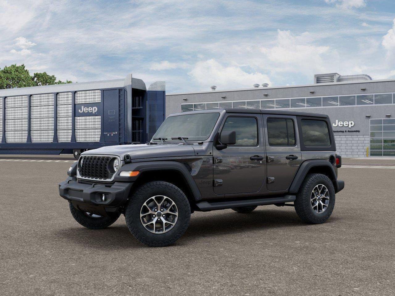 New 2026 Granite Crystal Metallic Clear-Coat Exterior Paint Jeep Sport S image 2